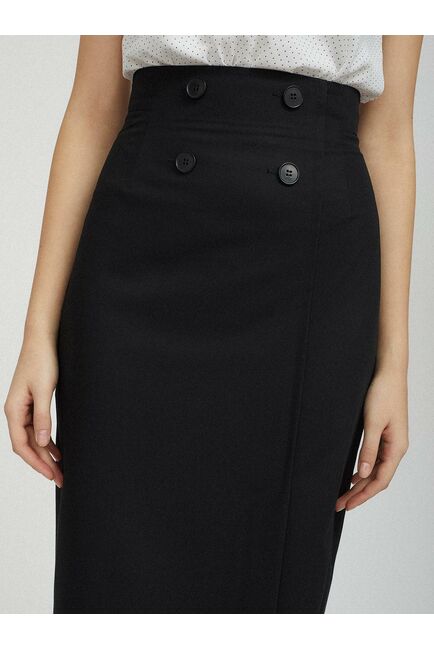 Прямая юбка с пуговицами от byME 