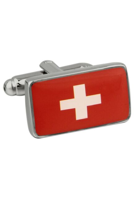 Запонки флаг Швейцарии - 171197 от  