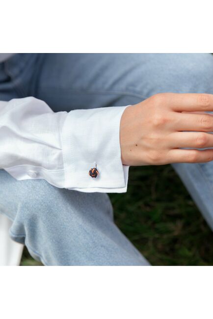 Женская рубашка оверсайз белая льняная - 7831 от byME 