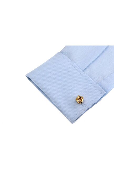 Запонки узелки цвет золото - 56534 от  