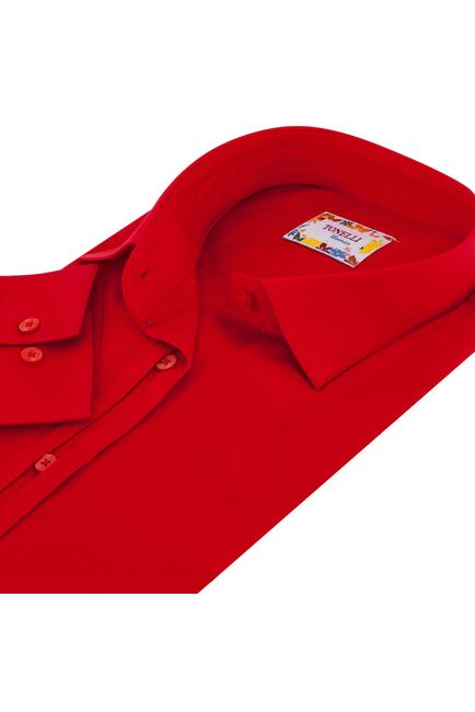 Красная женская рубашка - 7148 от Tonelli 