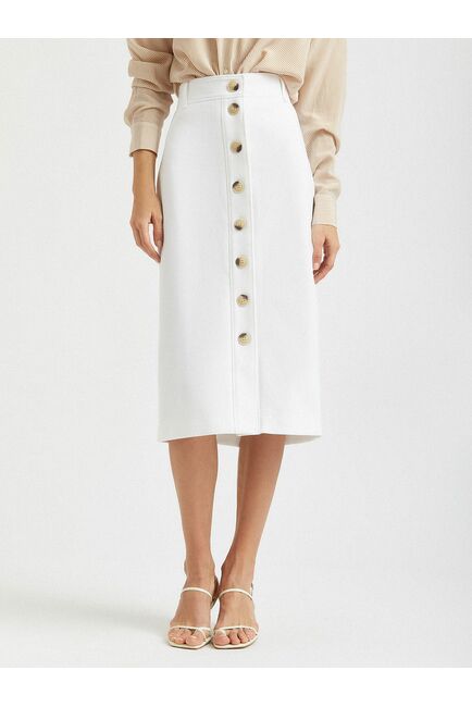 Юбка на пуговицах белая от ByME 