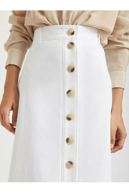 Юбка на пуговицах белая от ByME 