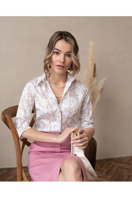 Женская рубашка рукав 3/4 - 8021 от byME 