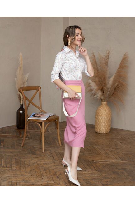 Женская рубашка рукав 3/4 - 8021 от byME 