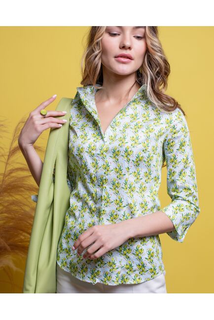 Женская рубашка рукав 3/4 - 8022 от byME 