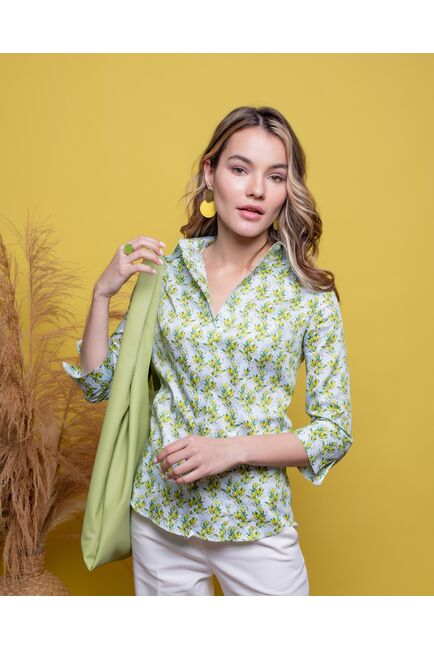 Женская рубашка рукав 3/4 - 8022 от byME 