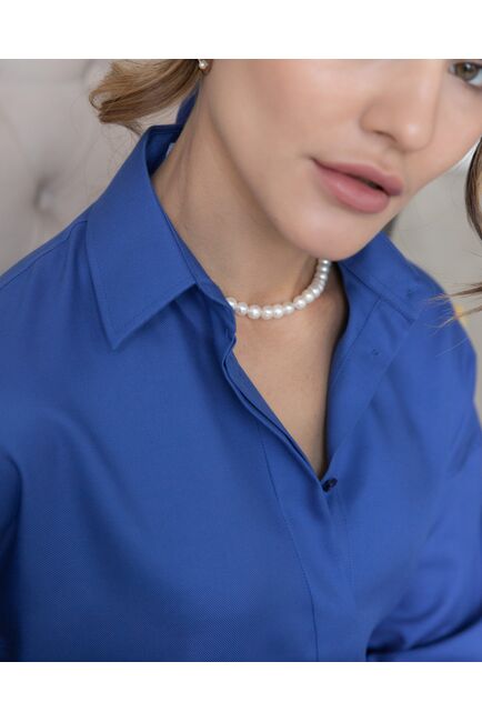 Женская рубашка в оверсайз силуэте бамбуковая - 8029 от byME 