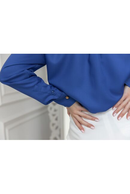 Женская рубашка в оверсайз силуэте бамбуковая - 8029 от byME 