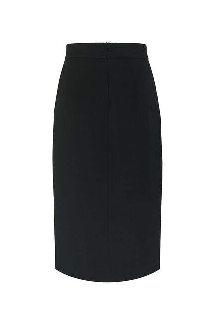 Юбка-карандаш с разрезом черная - 8110 от byME 