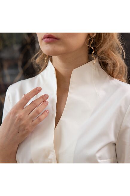 Женская рубашка рукав 3/4 - 7801 от DoubleCuff 