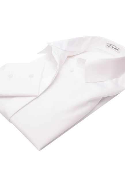 Женская рубашка под пуговицу белая - 8118 от byME 