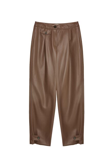 Брюки с защипами св.-коричневые СА-0-91205_50007[062] от byME 