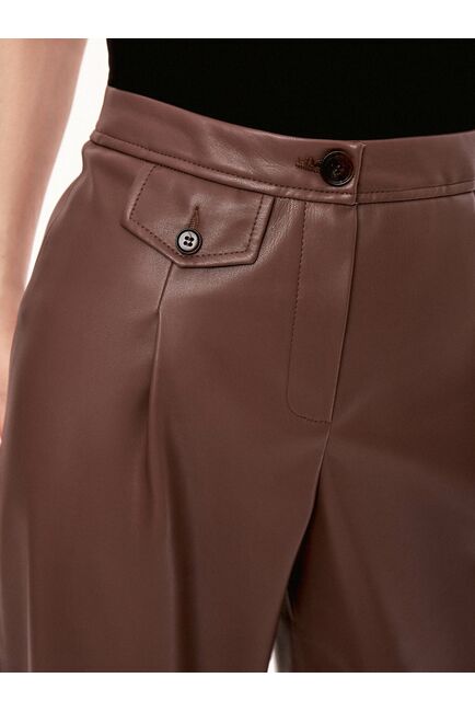 Брюки с защипами св.-коричневые СА-0-91205_50007[062] от byME 