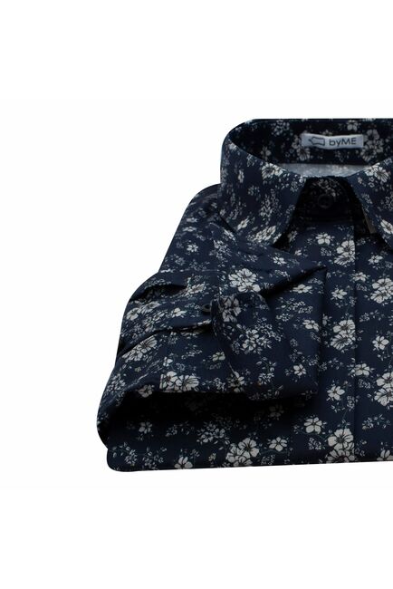 Женская рубашка полуприталенная с высоким манжетом - 8164 от byME 