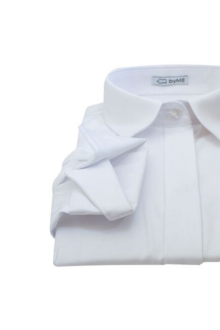 Женская рубашка под пуговицы с супатной застежкой полуприталенная - 8165 от ByME 