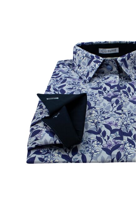 Женская рубашка под пуговицы с супатной застежкой полуприталенная - 8195 от byME 