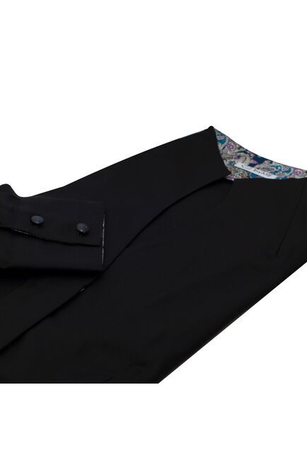 Женская рубашка воротник стойка под пуговицы с отделкой - 8209 от byME 