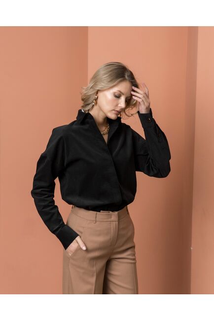 Женская рубашка в оверсайз силуэте - 8217 от ByME 