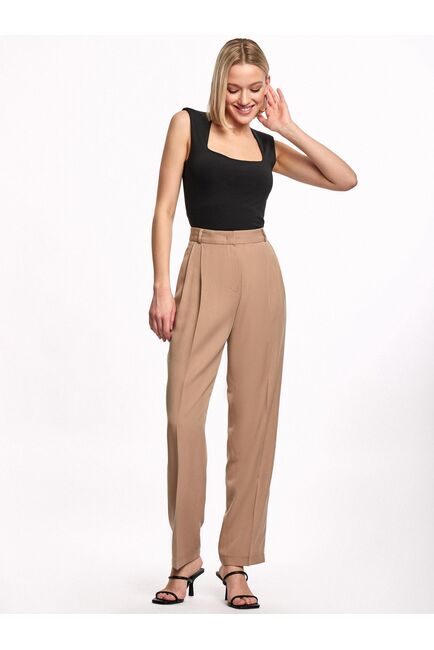 Брюки женские из лиоцелла песочный от byME 