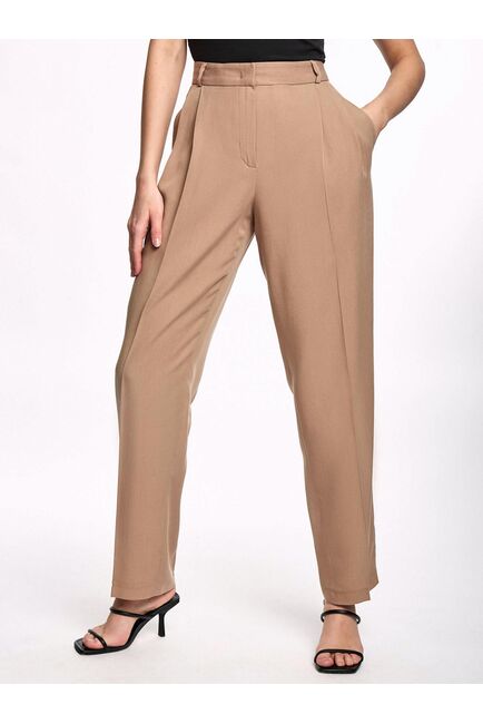 Брюки женские из лиоцелла песочный от byME 