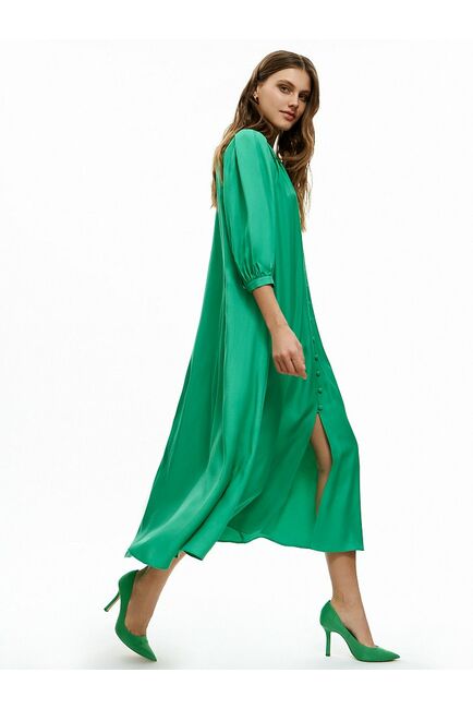 Платье женское на пуговицах зелёное - CA-1-38707_70011-009 от byME 
