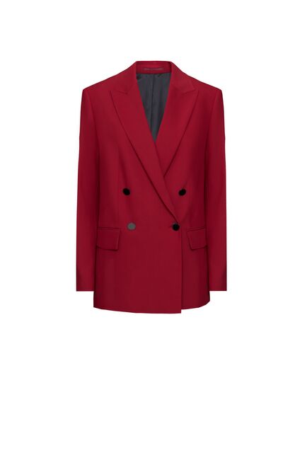 Жакет женский прямой двубортный брусничный от byME 