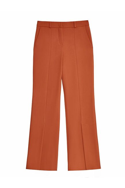 Женские брюки клеш средней посадки терракотовые CA-2-16505_50006-035 от byME 