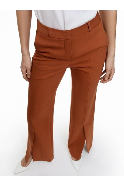 Женские брюки клеш средней посадки терракотовые CA-2-16505_50006-035 от byME 