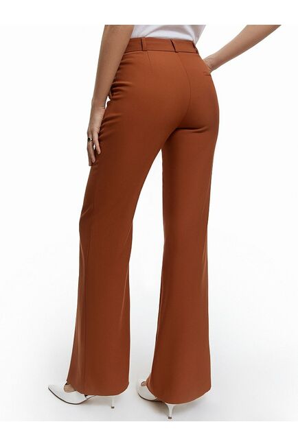 Женские брюки клеш средней посадки терракотовые CA-2-16505_50006-035 от byME 