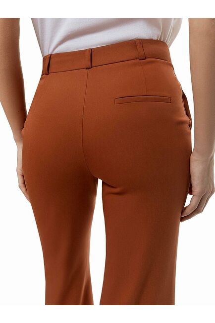 Женские брюки клеш средней посадки терракотовые CA-2-16505_50006-035 от byME 