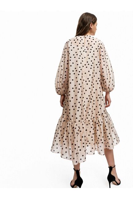 Платье женское с поясом в горошек - CA-3-16007_70006-243 от byME 