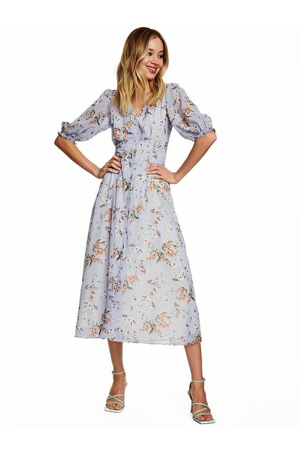 Платье женское с рукавами фонариками - CA-3-0820808M2-650 от byME 