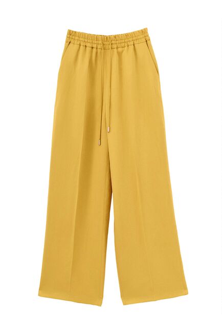Брюки женские на резинке жёлтые от byME 