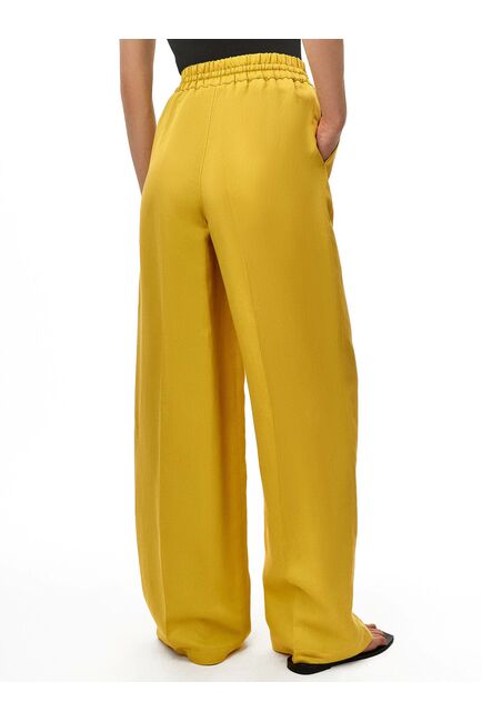 Брюки женские на резинке жёлтые от byME 