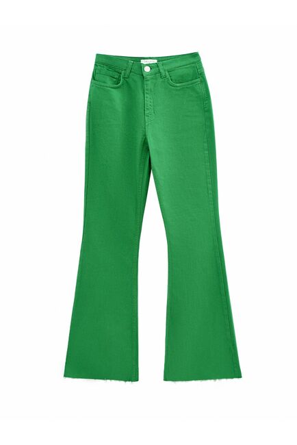 Джинсы женские зелёные от byME 