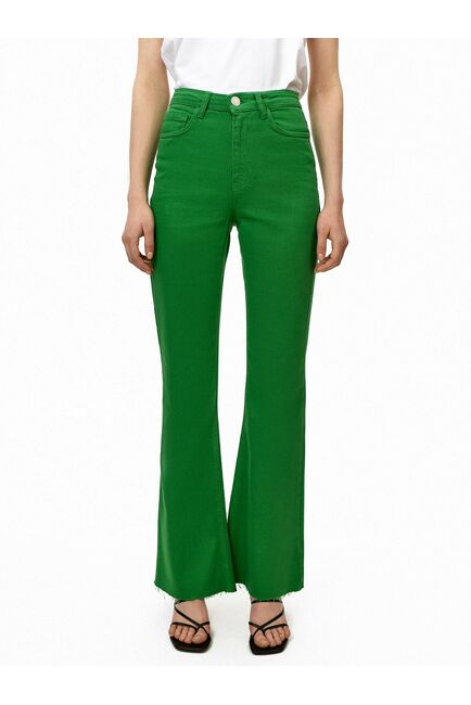 Джинсы женские зелёные от byME 