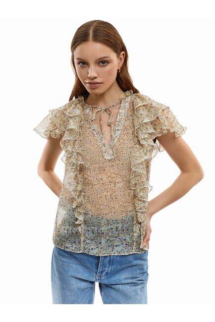 Блуза женская из легкой ткани от byME 