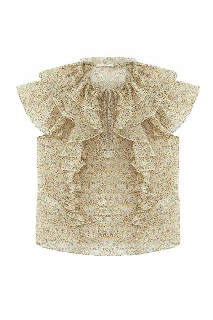 Блуза женская из легкой ткани от byME 