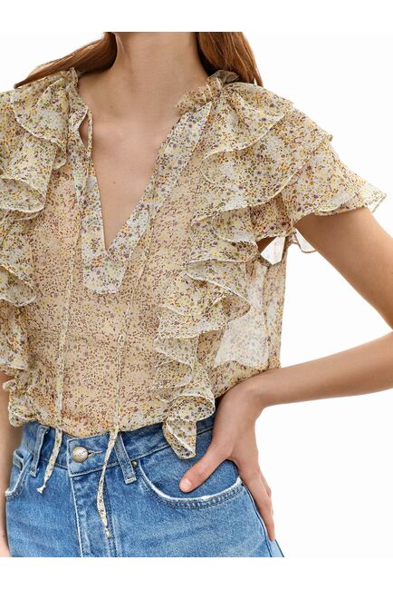 Блуза женская из легкой ткани от byME 