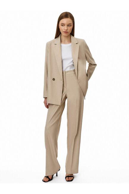 Брюки женские прямые бежевые от byME 