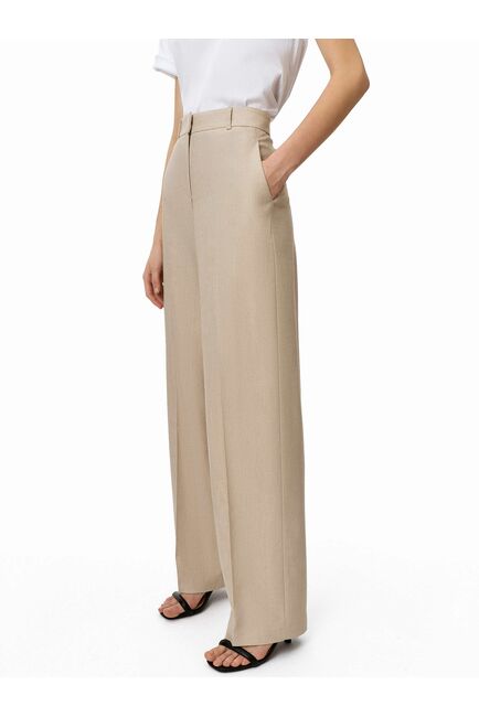 Брюки женские прямые бежевые от byME 