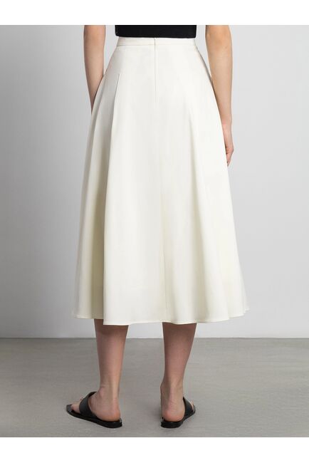 Юбка миди с карманами цвет экрю от byME 