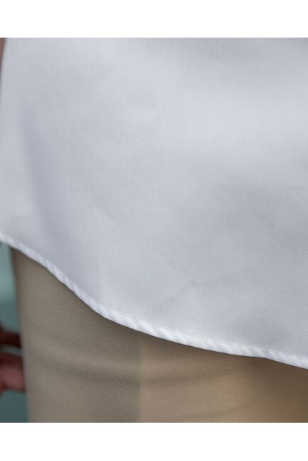 Женская рубашка с коротким рукавом белая - 8326 от byME 