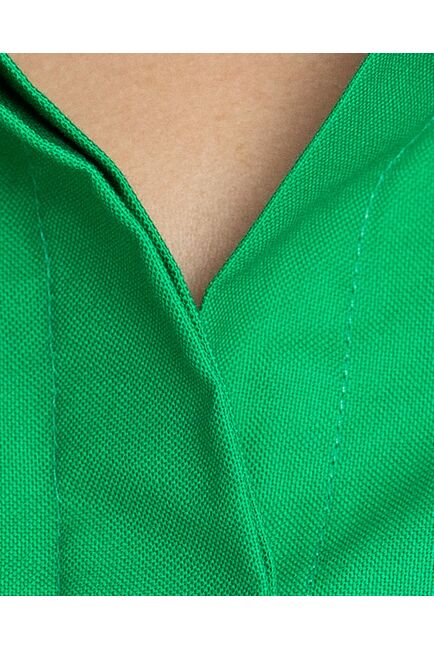 Женская рубашка с универсальным манжетом зелёная - 8375 от byME 