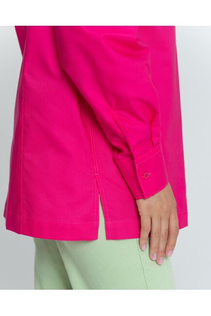 Женская рубашка с универсальным манжетом фуксия - 8376 от byME 