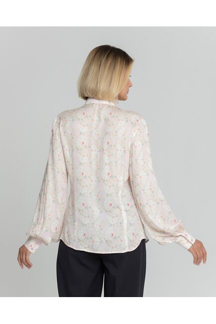 Женская рубашка под пуговицы принт розы - 8380 от byME 
