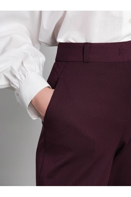 Брюки женские классические цвет марсала от byME 