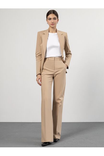 Женские брюки клеш кофейные от byME 