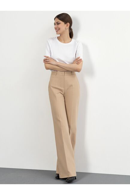 Женские брюки клеш кофейные от byME 